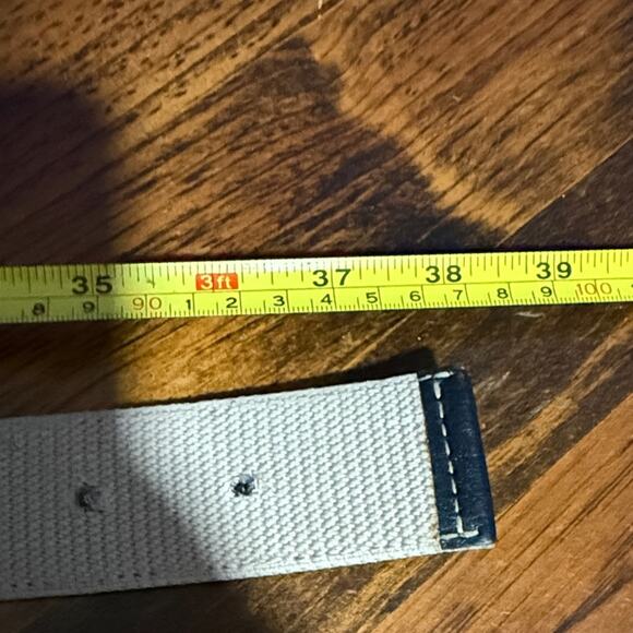 Michael Kors Black Belt with Gold Plaque - Picture 6 of 6